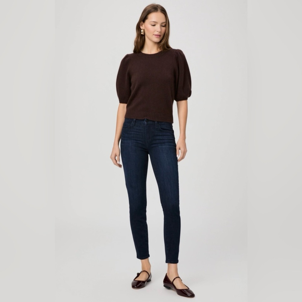 PAIGE Size 25 Verdugo Ankle Skinny Jean in Snapdragon Cropped Mid-Rise
